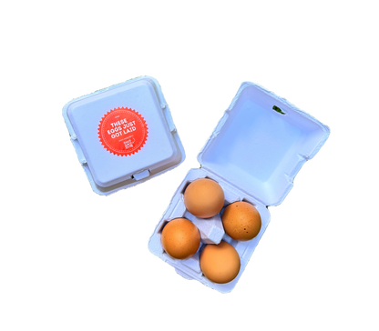 "Just Got Laid" 4-Egg Carton